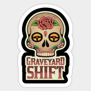 Grave Yard Shift (logo) Sticker